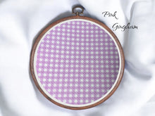 Load image into Gallery viewer, Gingham Style Aida Fabric || Printed Fabric || Choose your colour|| Cross Stitch Canvas || 11/14/16/18/20 Count