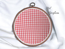 Load image into Gallery viewer, Gingham Style Aida Fabric || Printed Fabric || Choose your colour|| Cross Stitch Canvas || 11/14/16/18/20 Count