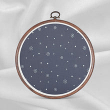 Load image into Gallery viewer, Starry Snow Aida Fabric || Printed Fabric || Cross Stitch Canvas || 11/14/16/18/20 Count