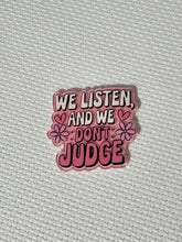 Load image into Gallery viewer, Needle Minder || Don't Judge Quote|| Cross Stitch Tool || ACRYLIC