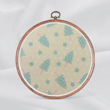 Load image into Gallery viewer, Pastel Christmas Cheer Aida Fabric || Printed Fabric || Cross Stitch Canvas || 11/14/16/18/20 Count
