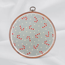 Load image into Gallery viewer, Pastel Christmas Cheer Aida Fabric || Printed Fabric || Cross Stitch Canvas || 11/14/16/18/20 Count