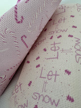 Load image into Gallery viewer, Rose Frost Collection Aida Fabric || Printed Fabric || Cross Stitch Canvas || 11/14/16/18/20 Count