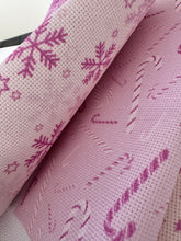 Load image into Gallery viewer, Rose Frost Collection Aida Fabric || Printed Fabric || Cross Stitch Canvas || 11/14/16/18/20 Count