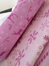 Load image into Gallery viewer, Rose Frost Collection Aida Fabric || Printed Fabric || Cross Stitch Canvas || 11/14/16/18/20 Count