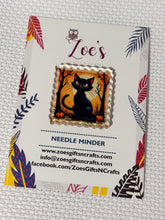 Load image into Gallery viewer, Needle Minder || Halloween Black Cat || Cross Stitch Tool || ACRYLIC