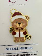 Load image into Gallery viewer, Needle Minder || Santa Ted || Cross Stitch Tool || ENAMEL