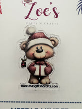 Load image into Gallery viewer, Needle Minder || Christmas Teddy Bear || Cross Stitch Tool || ACRYLIC