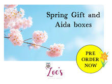 Load image into Gallery viewer, SPRING GIFT / AIDA BOXES || CROSS STITCH GOODIES || PRE - ORDER
