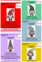Load image into Gallery viewer, Counted Cross Stitch Kits || Cute Gnomes COLLECTION || Animal Cross Stitch || Modern Kit