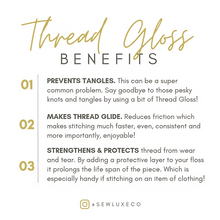 Load image into Gallery viewer, Cosy Cabin Scented Thread Gloss || SewLuxeco || Beeswax