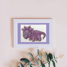 Load image into Gallery viewer, Counted Cross Stitch Kits || DINOSAUR DINO COLLECTION || Animal Cross Stitch || Modern Kit