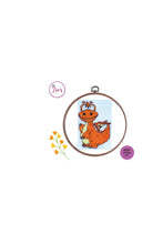Load image into Gallery viewer, Counted Cross Stitch Kits || BABY DRAGON COLLECTION || Animal Cross Stitch || Modern Kit