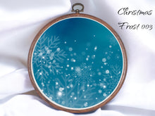 Load image into Gallery viewer, Christmas Frost 003 Aida Fabric || Printed Fabric || Cross Stitch Canvas || 11/14/16/18/20 Count