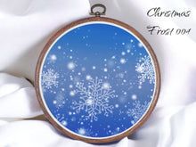 Load image into Gallery viewer, Christmas Frost 004 Aida Fabric || Printed Fabric || Cross Stitch Canvas || 11/14/16/18/20 Count