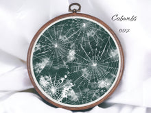 Load image into Gallery viewer, Cobwebs 002 Aida Fabric || Printed Fabric || Cross Stitch Canvas || 11/14/16/18/20 Count