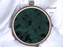 Load image into Gallery viewer, Cobwebs 003 Aida Fabric || Printed Fabric || Cross Stitch Canvas || 11/14/16/18/20 Count