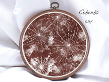 Load image into Gallery viewer, Cobwebs 007 Aida Fabric || Printed Fabric || Cross Stitch Canvas || 11/14/16/18/20 Count