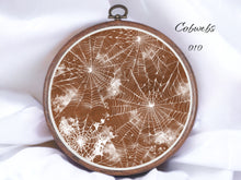 Load image into Gallery viewer, Cobwebs 010 Aida Fabric || Printed Fabric || Cross Stitch Canvas || 11/14/16/18/20 Count