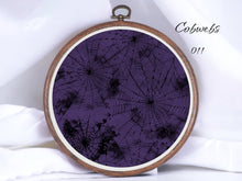 Load image into Gallery viewer, Cobwebs 011 Aida Fabric || Printed Fabric || Cross Stitch Canvas || 11/14/16/18/20 Count