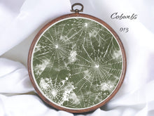 Load image into Gallery viewer, Cobwebs 013 Aida Fabric || Printed Fabric || Cross Stitch Canvas || 11/14/16/18/20 Count
