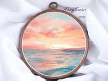 Load image into Gallery viewer, Fiery Sunset 002 Aida Fabric || Printed Fabric || Cross Stitch Canvas || 11/14/16/18/20 Count