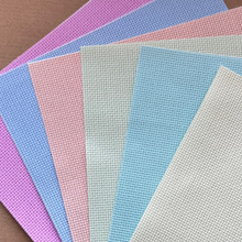 Load image into Gallery viewer, Spring Colors Aida Fabric Pack || Printed Fabric || Cross Stitch Canvas || 11/14/16/18/20 Count
