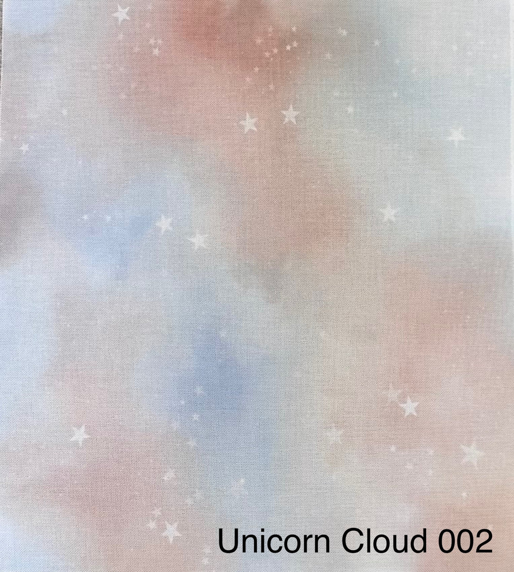 Unicorn Cloud 002 || 25count Evenweave || Printed Fabric || 50cm x 45cm