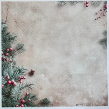 Load image into Gallery viewer, Christmas Pine Aida Fabric || Printed Fabric || Cross Stitch Canvas || 11/14/16/18/20 Count
