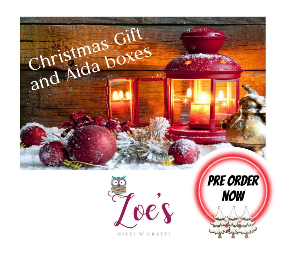CHRISTMAS GIFT / AIDA BOXES || CROSS STITCH GOODIES || PRE - ORDER