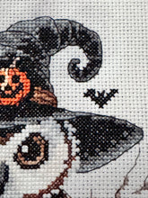 Load image into Gallery viewer, Halloween Owl || Counted Cross Stitch Kits || Fun Cross Stitch || Modern Kit
