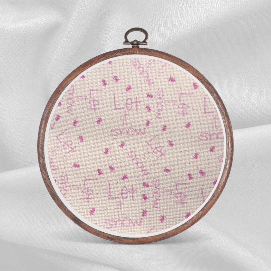 Rose Frost Collection Aida Fabric || Printed Fabric || Cross Stitch Canvas || 11/14/16/18/20 Count