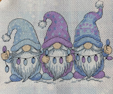 Load image into Gallery viewer, Midwinter Mischief || Gonks || Counted Cross Stitch Kits || Fun Cross Stitch || Modern Kit
