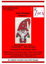 Load image into Gallery viewer, Counted Cross Stitch Kits || Cute Gnomes COLLECTION || Animal Cross Stitch || Modern Kit
