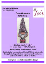 Load image into Gallery viewer, Counted Cross Stitch Kits || Cute Gnomes COLLECTION || Animal Cross Stitch || Modern Kit
