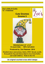 Load image into Gallery viewer, Counted Cross Stitch Kits || Cute Gnomes COLLECTION || Animal Cross Stitch || Modern Kit

