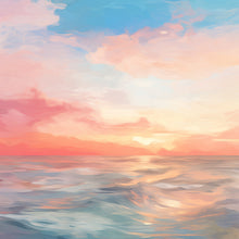 Load image into Gallery viewer, Fiery Sunset 003 Aida Fabric || Printed Fabric || Cross Stitch Canvas || 11/14/16/18/20 Count
