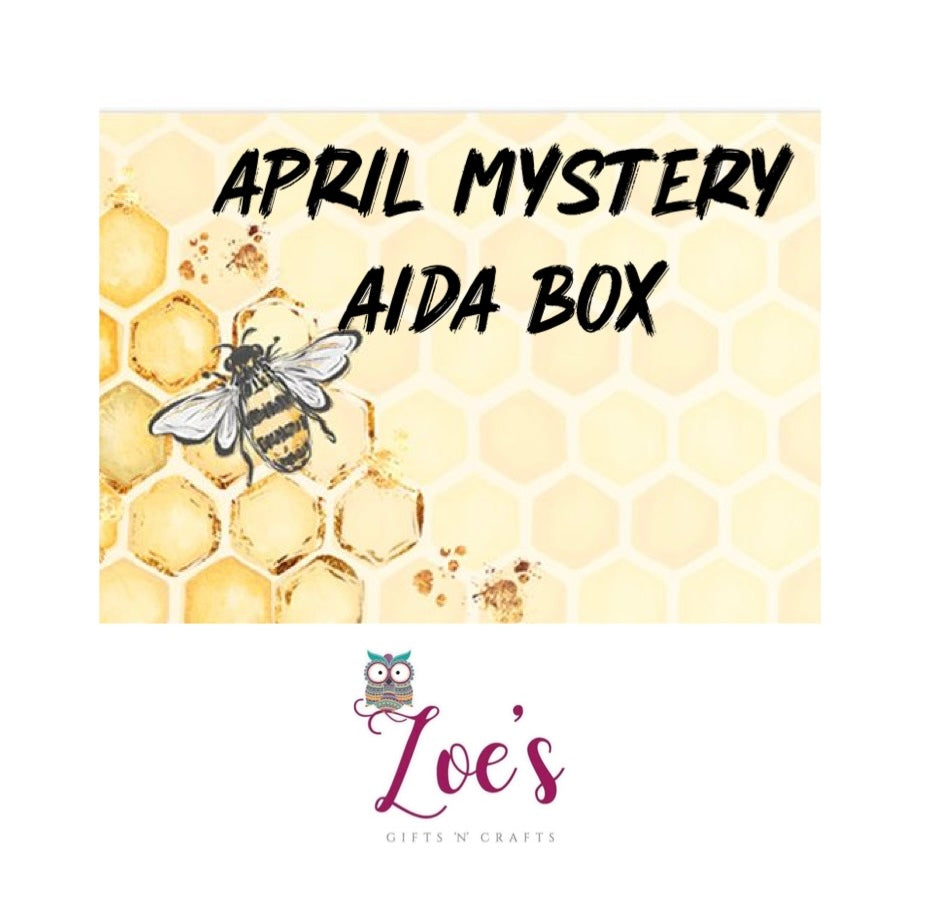 APRIL MYSTERY MONTHLY AIDA BOX || Beautiful selection of fabrics || 11, 14, 16, 18 & 20 Count options