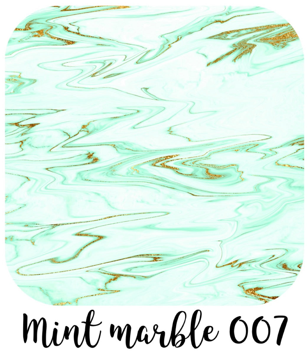 Mint Marble 007 Aida Cloth Hand Dyed Effect || Cross Stitch Canvas 11 / 14 / 16 / 18 / 20 Count