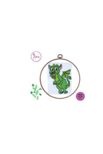 Load image into Gallery viewer, Counted Cross Stitch Kits || BABY DRAGON COLLECTION || Animal Cross Stitch || Modern Kit
