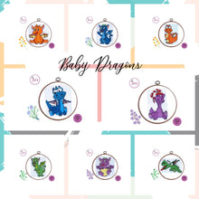 Load image into Gallery viewer, Counted Cross Stitch Kits || BABY DRAGON COLLECTION || Animal Cross Stitch || Modern Kit

