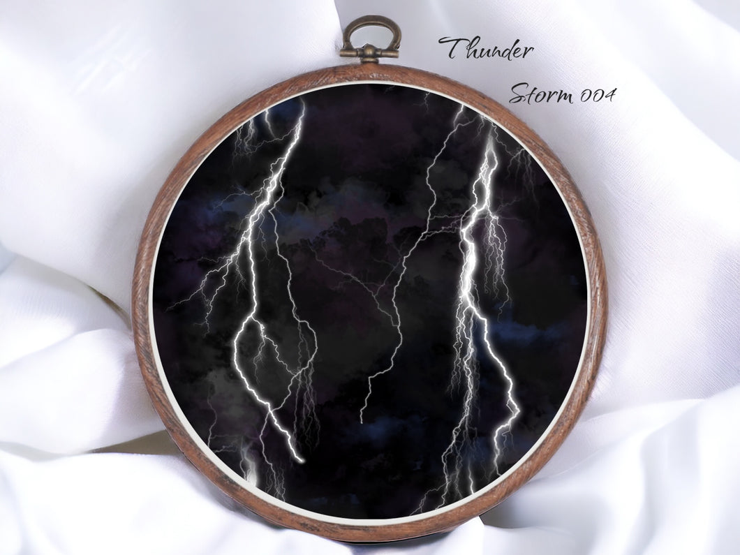 Thunder Storm 004 Aida Fabric || Printed Fabric || Cross Stitch Canvas || 11/14/16/18/20 Count