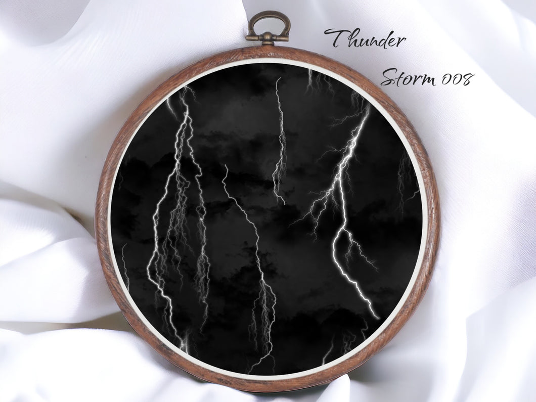 Thunder Storm 008 Aida Fabric || Printed Fabric || Cross Stitch Canvas || 11/14/16/18/20 Count