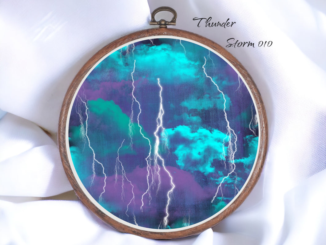 Thunder Storm 010 Aida Fabric || Printed Fabric || Cross Stitch Canvas || 11/14/16/18/20 Count