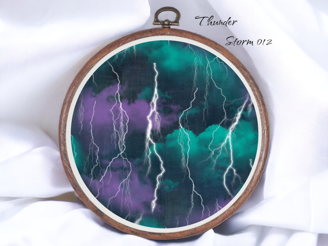 Thunder Storm 012 Aida Fabric || Printed Fabric || Cross Stitch Canvas || 11/14/16/18/20 Count