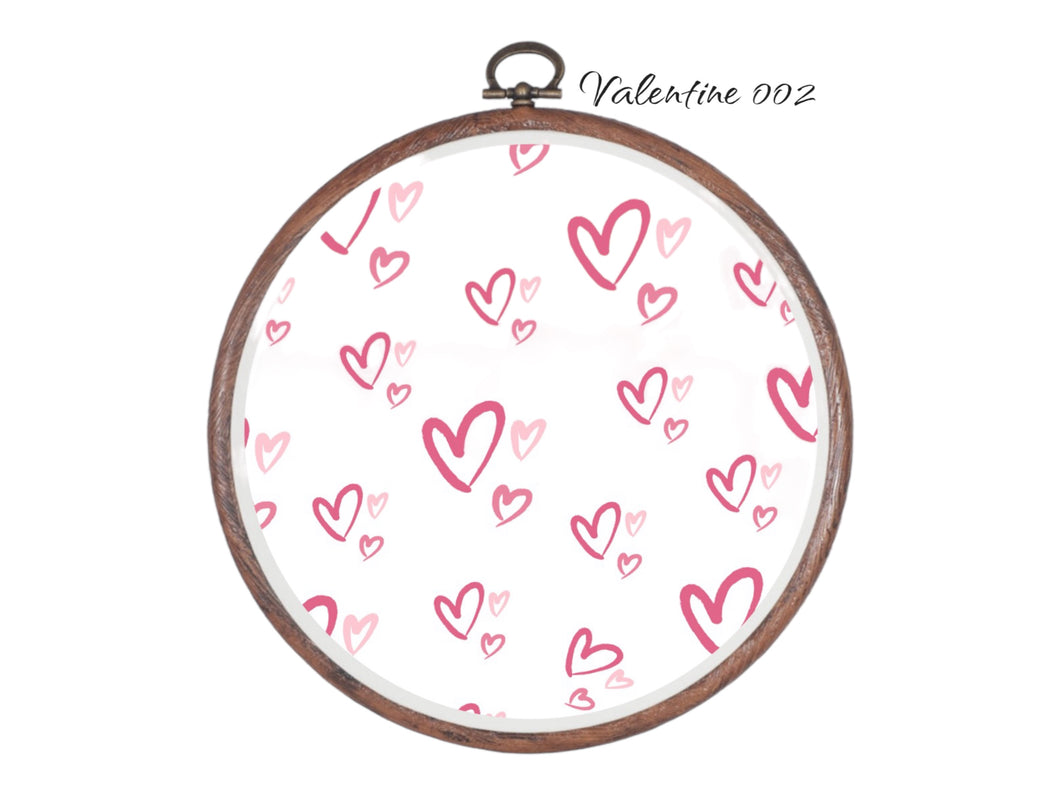 Valentine 002 Aida Fabric || Printed Fabric || Cross Stitch Canvas || 11/14/16/18/20 Count