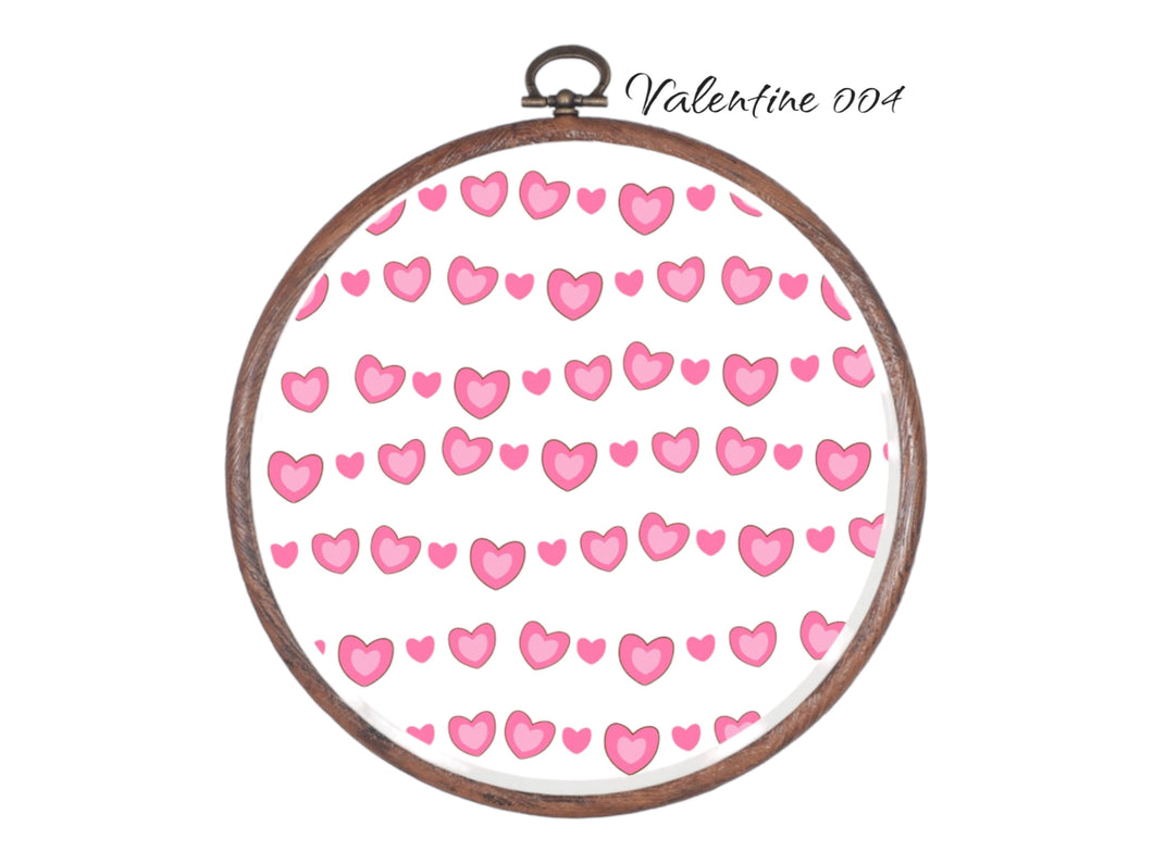 Valentine 004 Aida Fabric || Printed Fabric || Cross Stitch Canvas || 11/14/16/18/20 Count