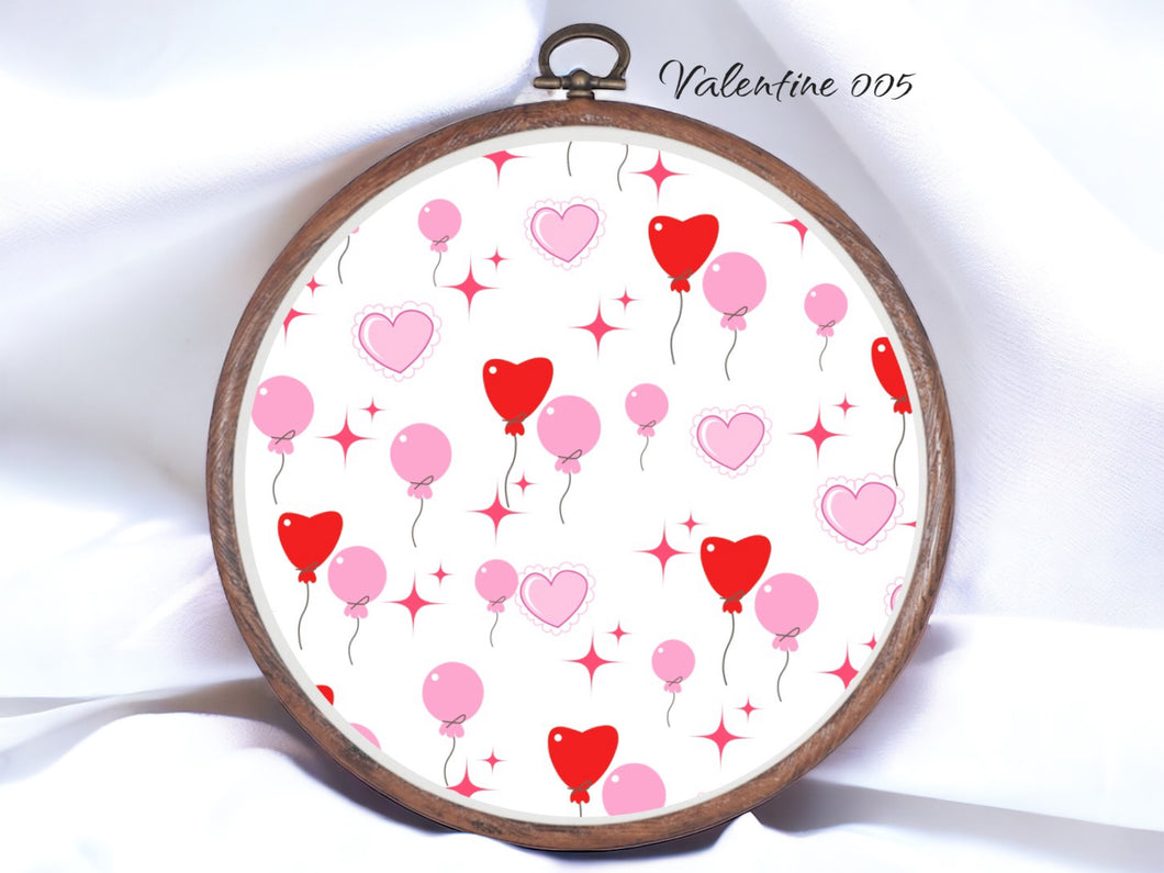 Valentine 005 Aida Fabric || Printed Fabric || Cross Stitch Canvas || 11/14/16/18/20 Count