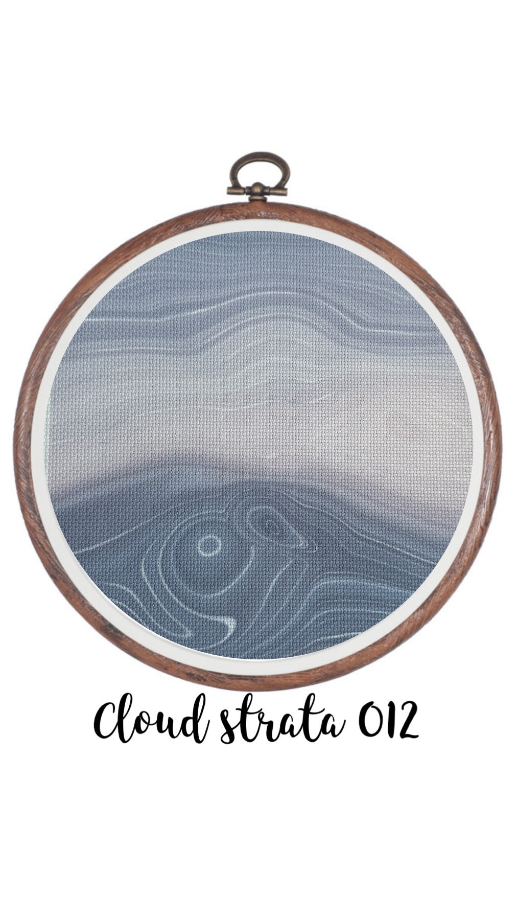 Cloud Strata 012 Aida Cloth || Hand Dyed Effect Aida Canvas || Cross Stitching