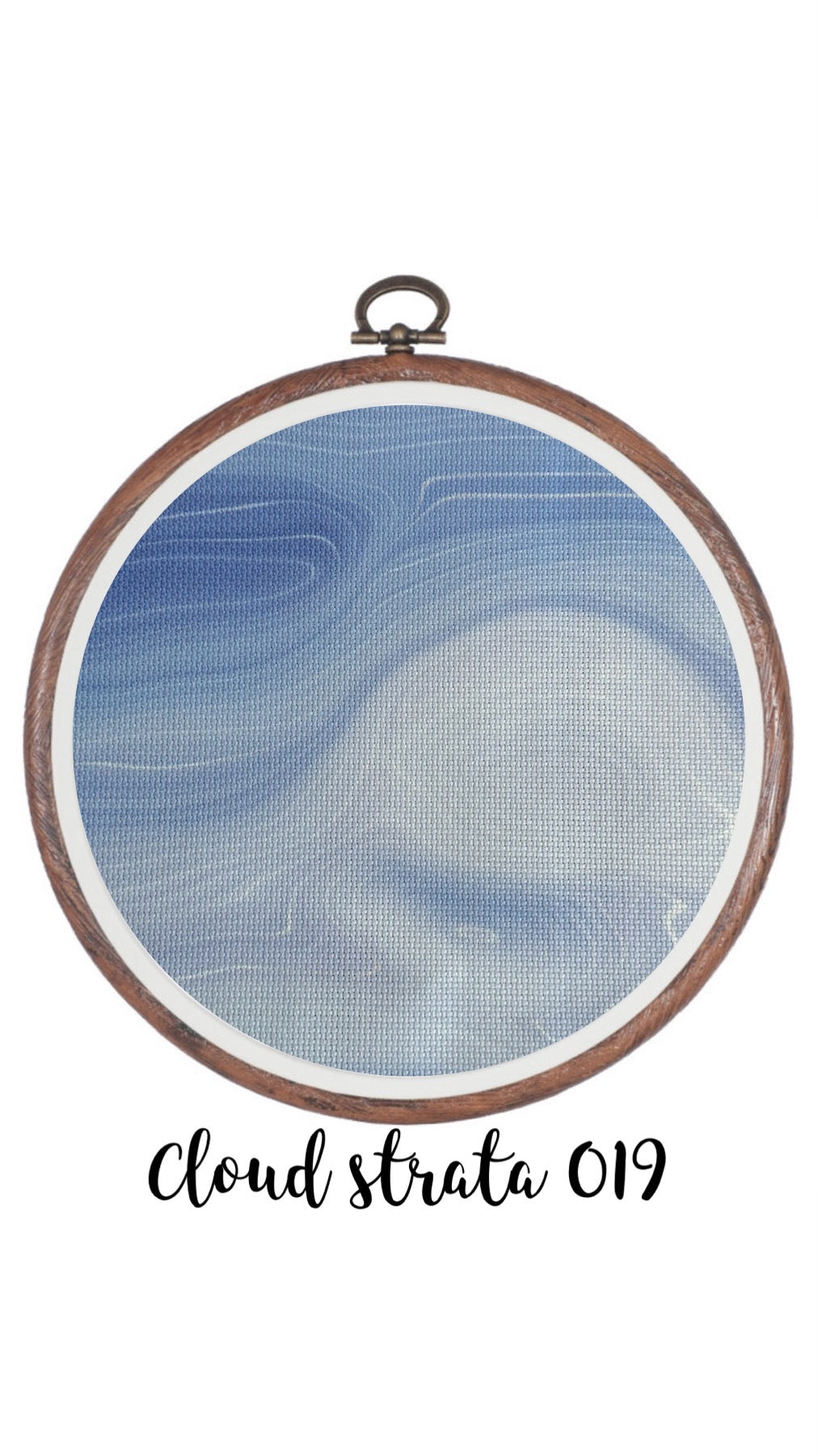 Cloud Strata 019 Aida Cloth || Hand Dyed Effect Aida Canvas || Cross Stitching